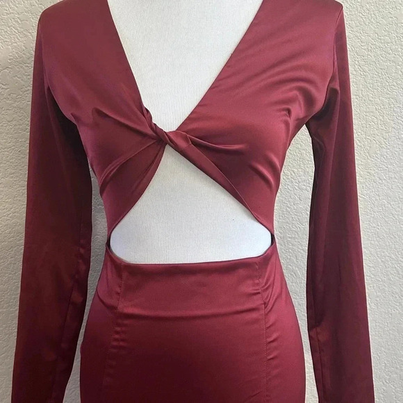 Naked Dresses Burgundy Dress - Picture 5 of 7